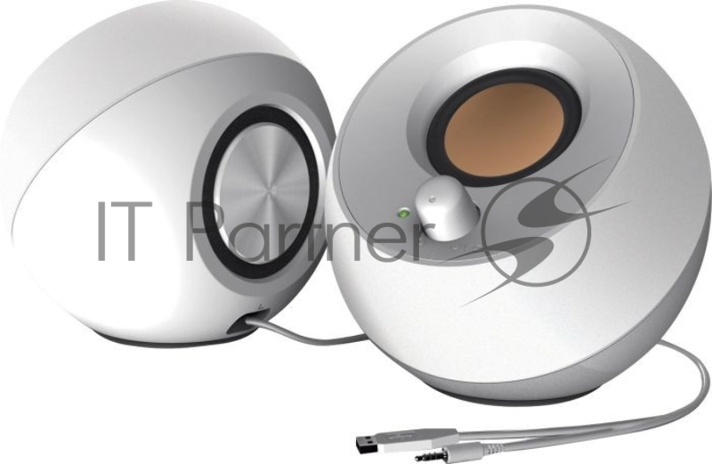 Колонки Creative PEBBLE MF1680 2.0 белый 4.4Вт