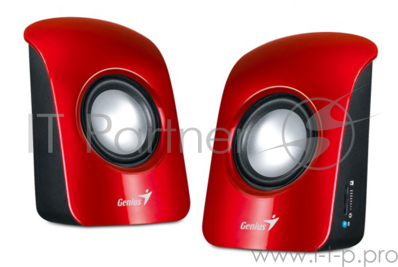Колонки Genius SP-U115 2.0 красный 1.5Вт портативные