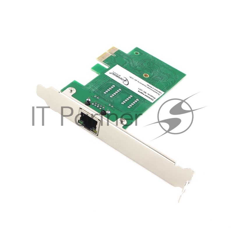 Сетевой адаптер Ethernet Gembird NIC-GX1 1000/100/10, PCI-express, чипсет RTL8139C