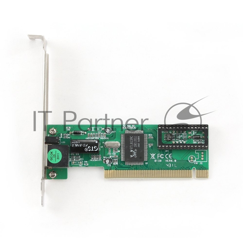 Сетевой адаптер Ethernet Gembird NIC-R1 100/10, PCI, чипсет RTL8139C