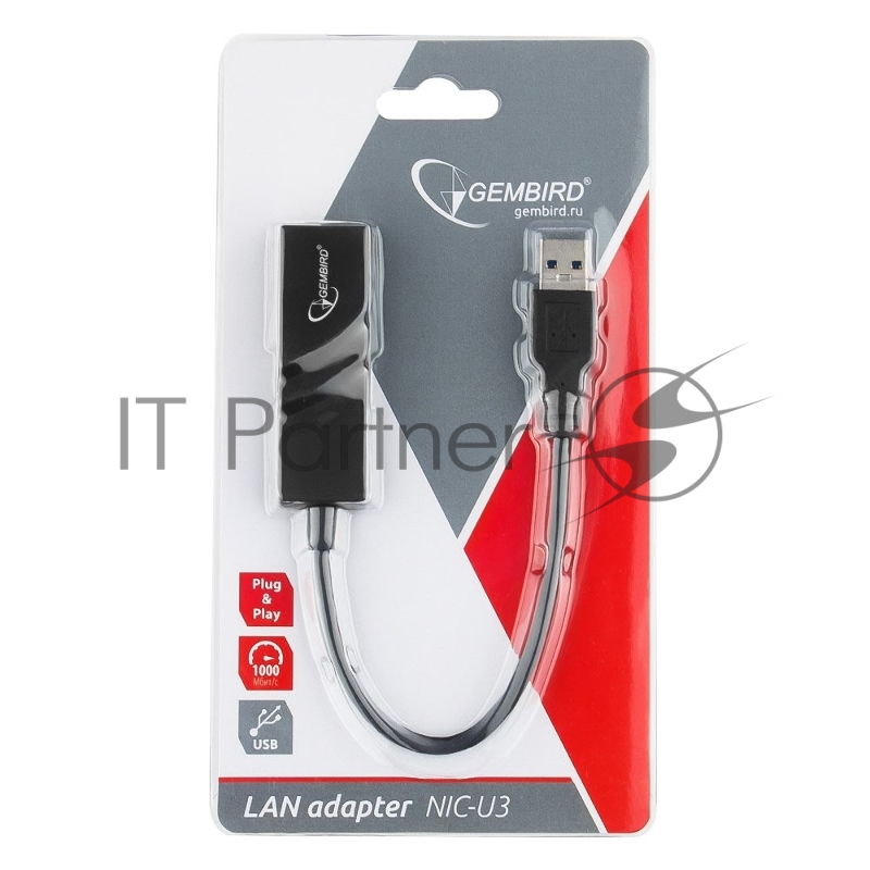 Сетевой адаптер Ethernet Gembird NIC-U3 USB 3.0 - Fast Ethernet adapter