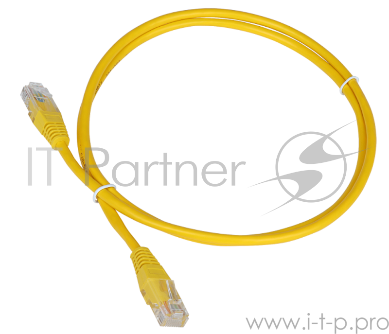 Патч-корд TWT UTP кат.5e, с заливными колпачками, 1.5 м, желтый