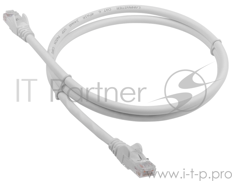 Патч-корд LANMASTER LSZH UTP кат.6, 3.0 м, белый