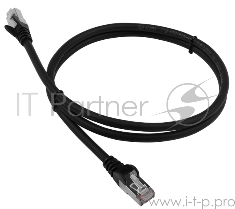 Патч-корд LANMASTER LSZH FTP кат.6, 7.0 м, черный