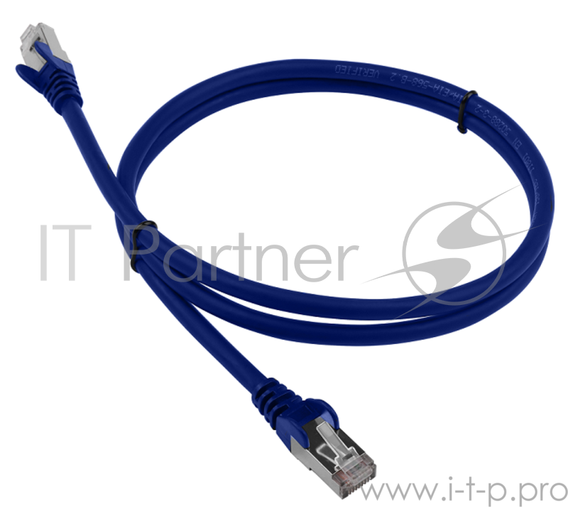 Кабель Патч-корд Lanmaster FTP LAN-PC45/S6-3.0-BL вилка RJ-45-вилка RJ-45 кат.6 3м синий LSZH (уп.:1
