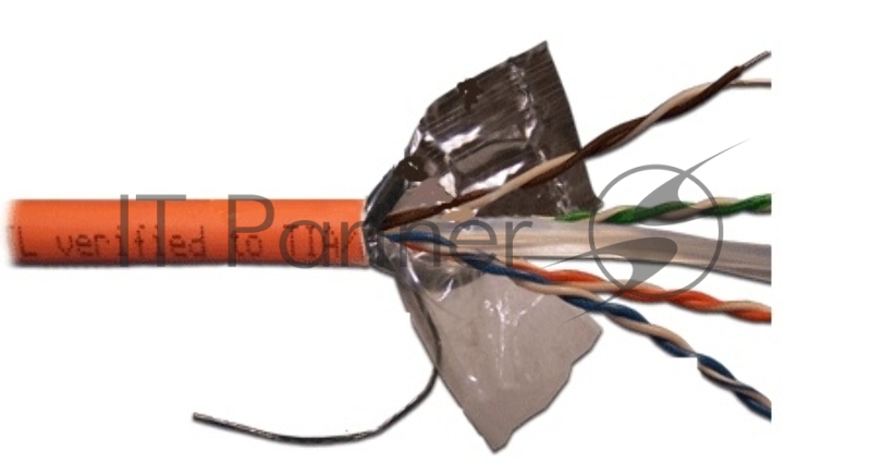 Кабель LANMASTER UTP, 4 пары, кат. 6, с перегородкой, 550Mhz, LSZH, 305 м, оранжевый