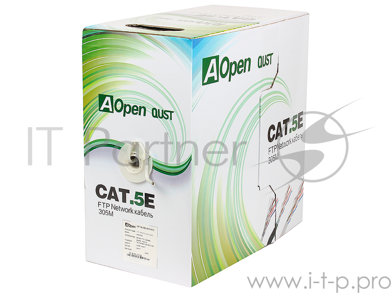 Кабель Aopen/Qust FTP 4 пары кат.5е (бухта 305м) p/n: ANC524