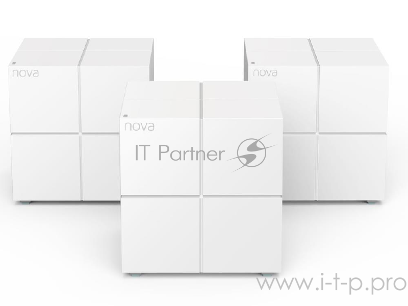 Усилитель сигнала Tenda nova MW6-3 AC1200 Домашняя Mesh WiFi система с 2мя Гигабитными портами. По