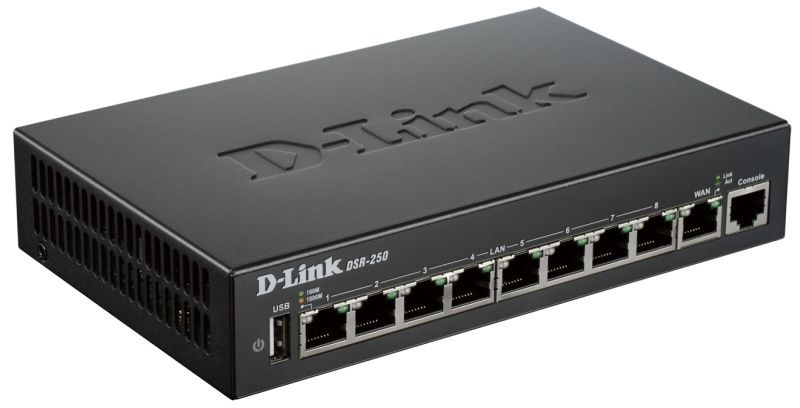Сетевой экран D-Link DSR-250 10/100/1000BASE-TX