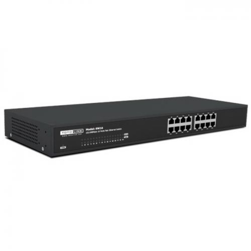Коммутатор SW16 TOTOLINK 16-Port 10/100Mbps Unmanaged Switch 16*10/100Mbps auto-negotiation RJ45 Por
