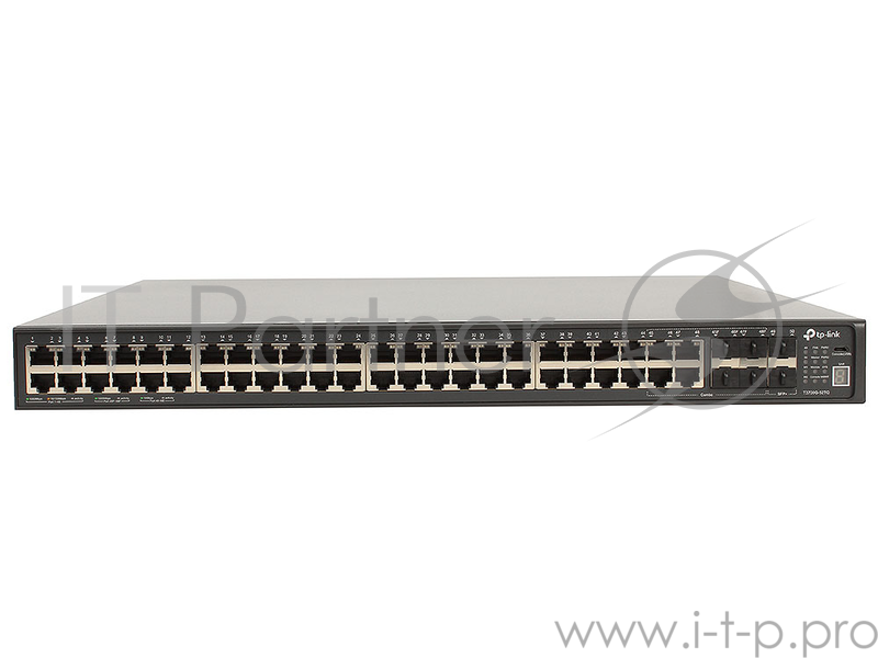 Коммутатор TP-LINK T3700G-52TQ JetStream 52-портовый гигабитный управляемый стекируемый коммутатор 3