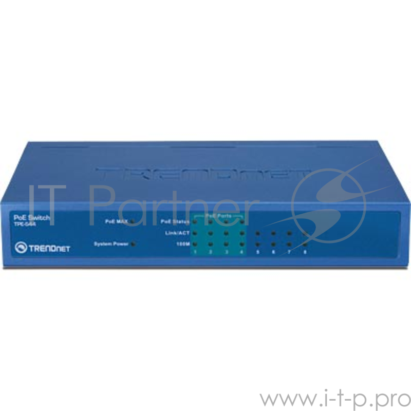 Коммутатор Trendnet TPE-S44 8 портовый (4хPOE и 4х10/100 Мбит/c) коммутатор