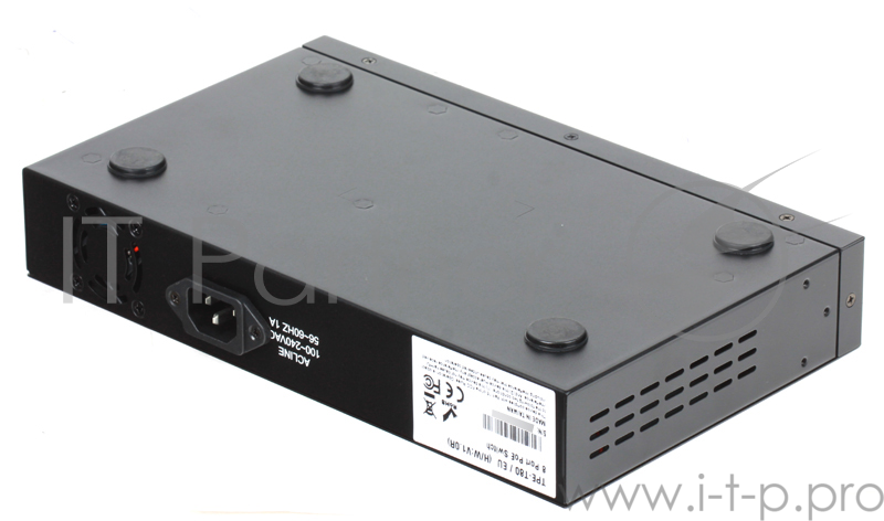 Коммутатор Trendnet TPE-T80 8-портовый PoE+ коммутатор 10/100 Мбит/с до 30Вт на PoE порт