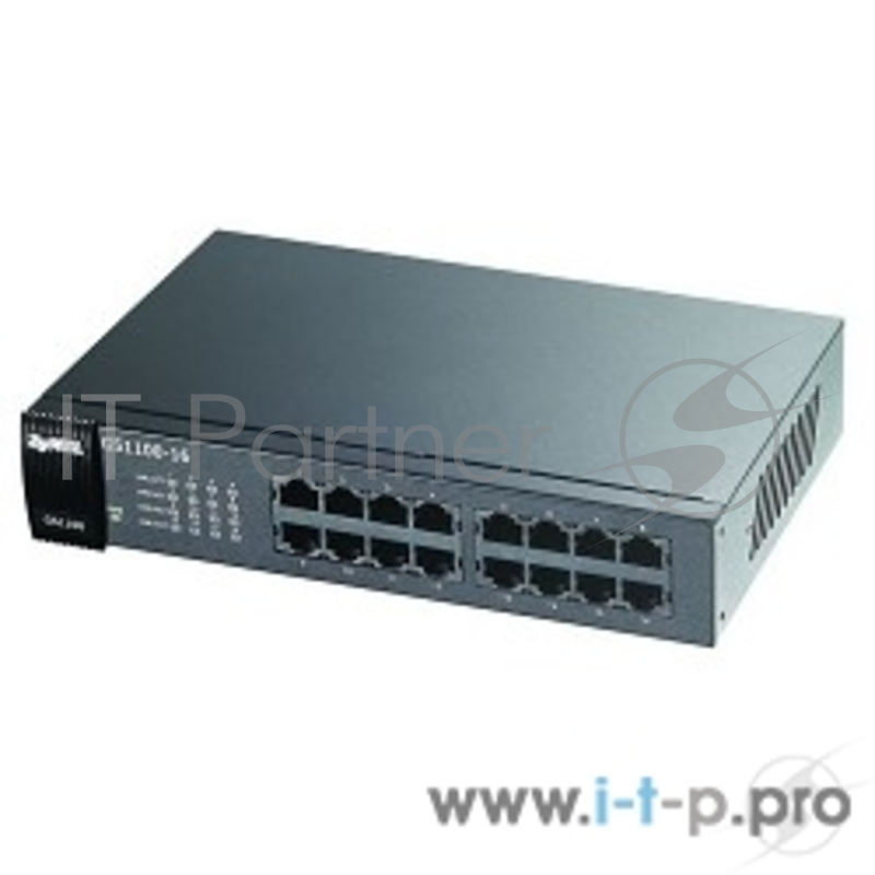 Коммутатор Zyxel GS1100-16 неуправляемый настольный/19U 16x10/100/1000BASE-T