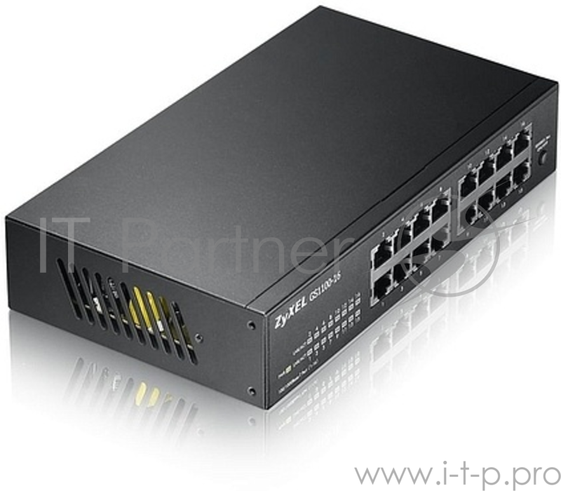 Коммутатор Zyxel GS1100-16 неуправляемый настольный/19U 16x10/100/1000BASE-T