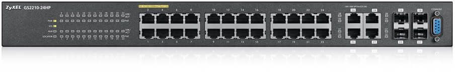 Коммутатор Zyxel GS2210-24HP GS2210-24HP-EU0101F управляемый 19U 28x10/100/1000BASE-T 4x10/100/1000B