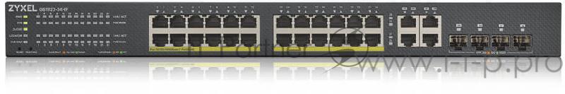 Коммутатор Zyxel NebulaFlex GS192024HPV2-EU0101F 24G 24PoE+ 375W управляемый