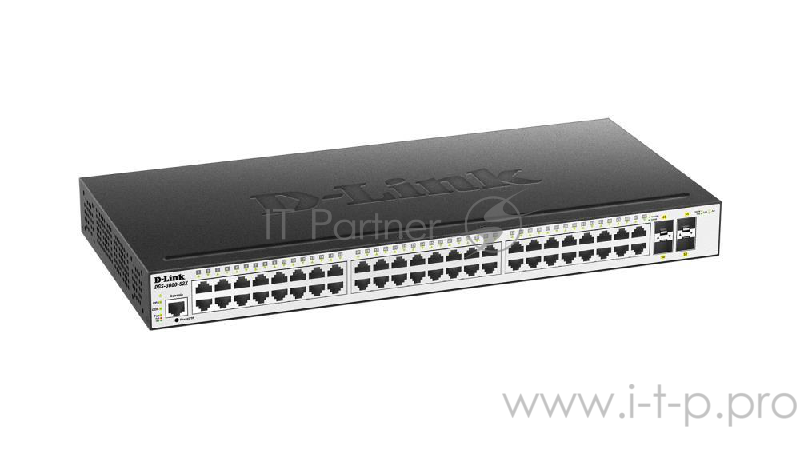 Коммутатор D-Link DGS-3000-52L/B1A Управляемый коммутатор 2 уровня с 48 портами 10/100/1000Base-T и
