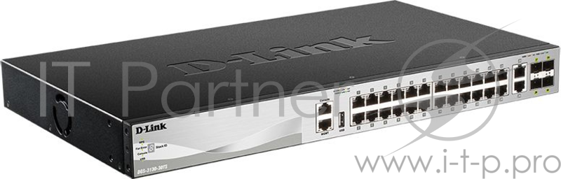 Коммутатор D-Link DGS-3130-30TS/A1A Управляемый стекируемый коммутатор 3 уровня с 24 портами 10/100/