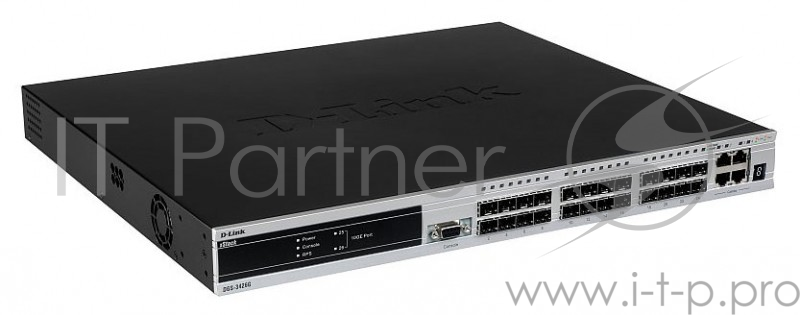 Коммутатор D-Link DGS-3420-26SC управляемый 19U 4x10/100/1000BASE-T/Mini GBIC (SFP)