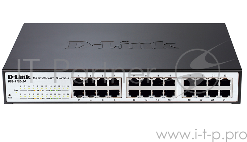 Коммутатор D-Link DGS-1100-24/B управляемый настольный 24x10/100/1000BASE-T