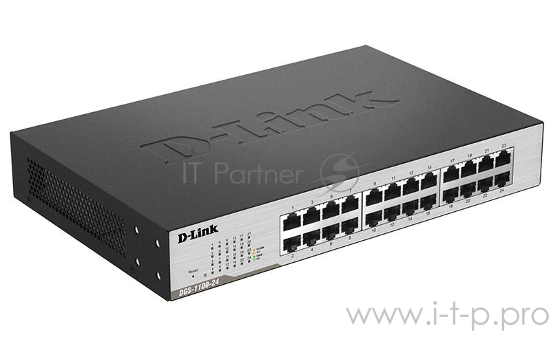 Коммутатор D-Link DGS-1100-24/B управляемый настольный 24x10/100/1000BASE-T