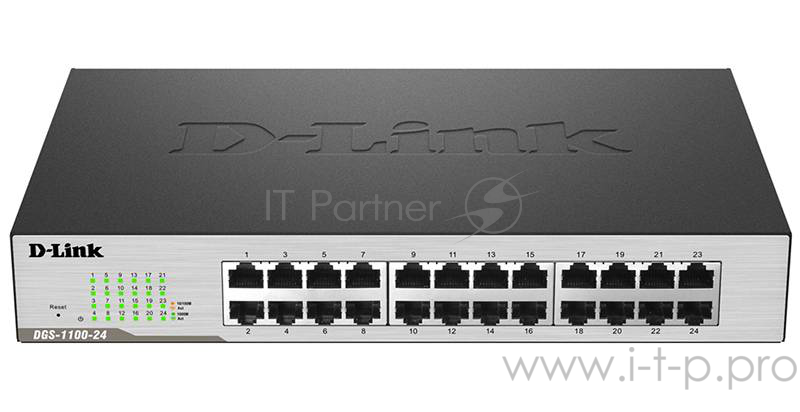 Коммутатор D-Link DGS-1100-24/B управляемый настольный 24x10/100/1000BASE-T