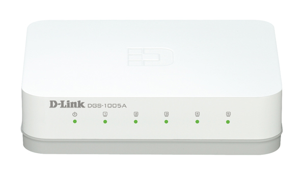Коммутатор D-Link DGS-1005A/C1B неуправляемый настольный 5x10/100/1000BASE-T