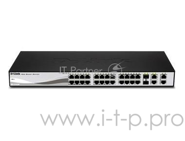 Коммутатор D-Link DES-1210-28P/C1A управляемый 19U 24x10/100BASE-TX 2x10/100/1000BASE-T 2x10/100/100