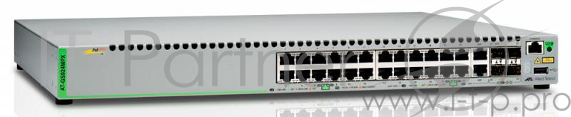 Коммутатор Allied Telesis AT-GS924MPX-50 управляемый 19U 26x10/100/1000BASE-T 2x10/100/1000BASE-T/Mi