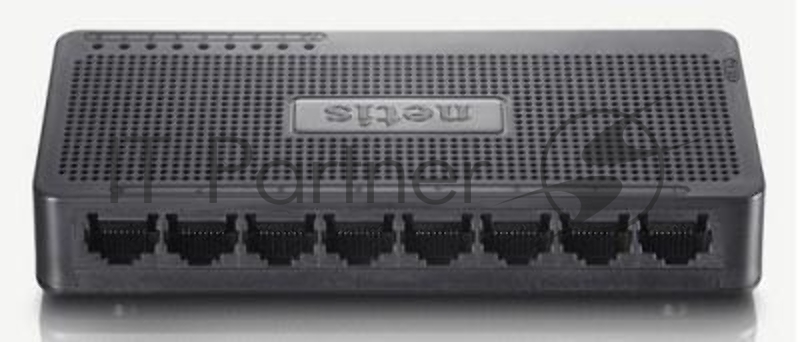 Коммутатор 8PORT 10/100M ST3108S NETIS Коммутатор 8-портовый 10/100 Мбит/с, настольный, пластиковый