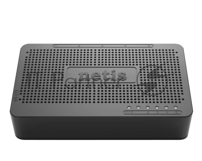 Коммутатор 5PORT 10/100M ST3105S NETIS Коммутатор 5-портовый 10/100 Мбит/с, настольный, пластиковый
