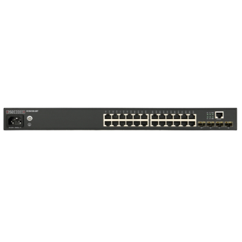 Коммутатор 24-Port 10/100/1000Base-T + 4 Gigabit Ethernet SFP, fan-less design L2+ Gigabit Ethernet