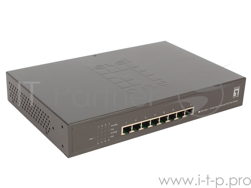 Коммутатор LevelOne FEP-0811 8-port PoE Fast Ethernet Switch