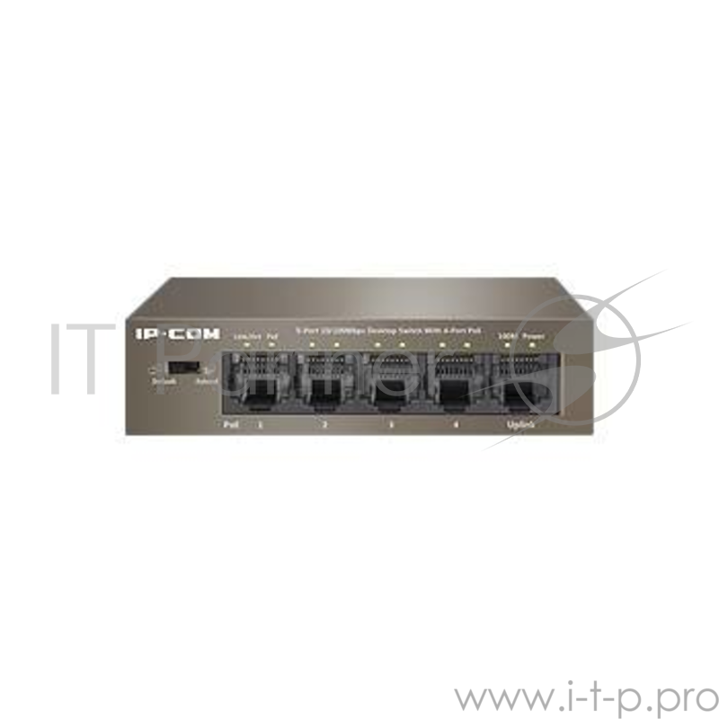 IP-COM F1105P Неуправляемый PoE коммутатор 5*10/100Etherne, 802.3af/at, до 63Вт