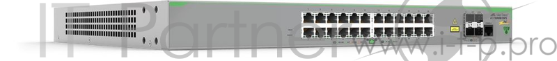 Allied telesis 24 x 10/100T POE+ ports and 4 x 100/1000X SFP (2 for Stacking), Fixed AC power supply