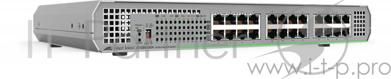 Allied telesis 24 port 10/100/1000TX unmanaged switch with internal power supply EU Power Adapter