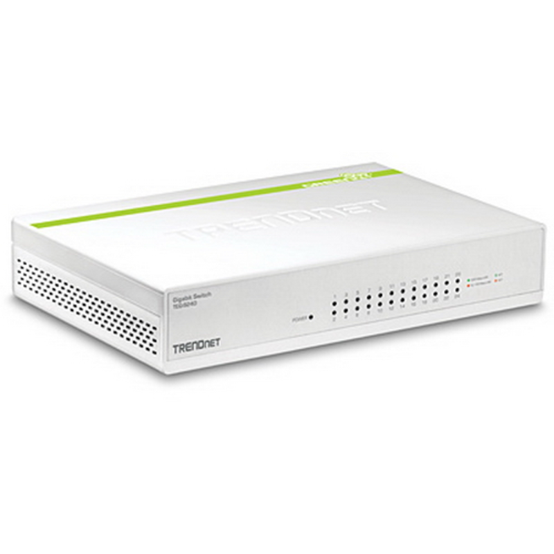 24-Port Gigabit GREENnet Desktop Switch TEG-S24D