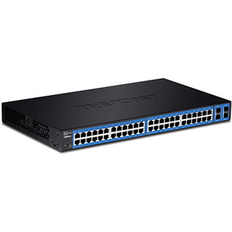 48-Port Gigabit Managed Layer 2 Switch with 4 shared SFP slots TL2-G448