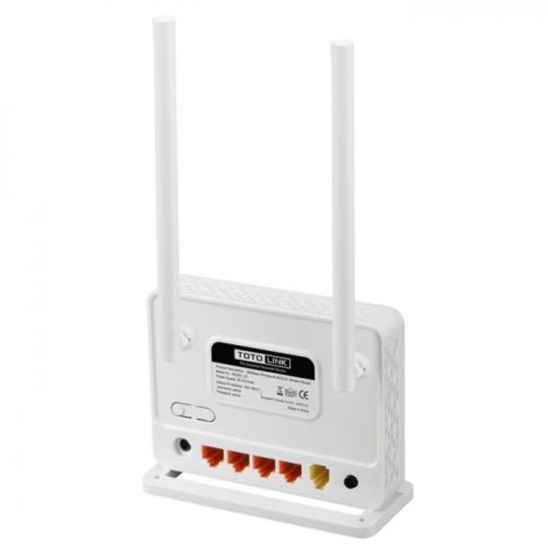 Маршрутизатор ND300 TOTOLINK 300Mbps Wireless N ADSL+2 Modem Router 4*RJ45 FE LAN Port + 1*RJ11 FE W