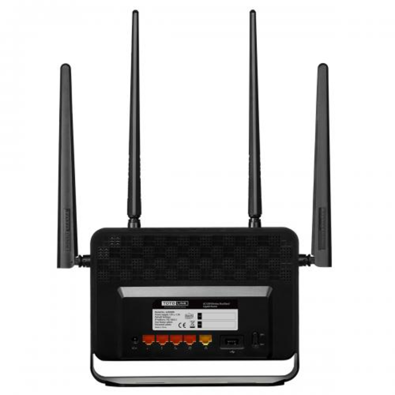 Маршрутизатор A3000RU TOTOLINK AC1200 Wireless Dual Band Gigabit NAS Router, MU-MIMO 5*GE Ports(1*WA