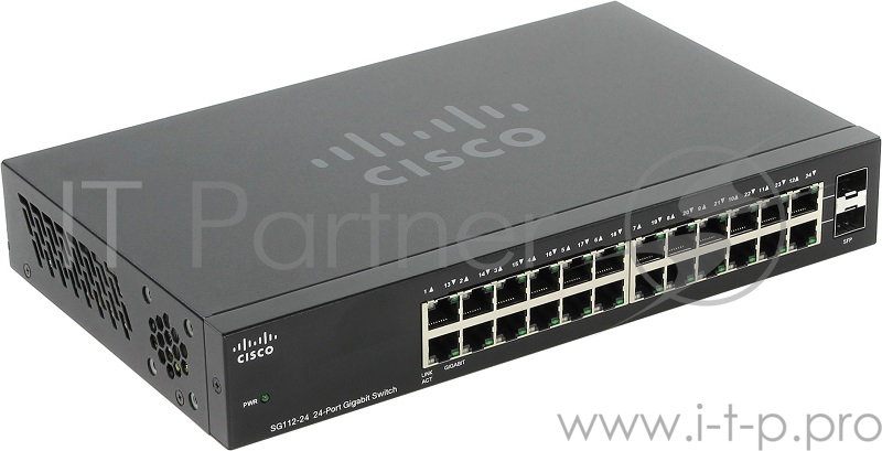 Коммутатор CISCO SG112-24-EU SG112-24 Compact 24-Port Gigabit Switch