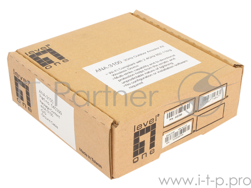 Антенна LevelOne ANA-3100 2,4 -3GHz N jack-N plug модуль грозозащиты