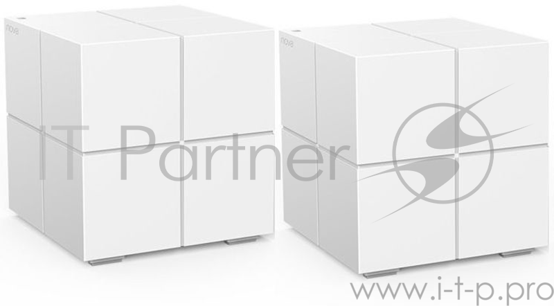 Tenda nova MW6 (2 роутера) АС1200 Двухдиапазонная Wi-Fi Mesh система, 2 порта gigabit ethernet RJ45