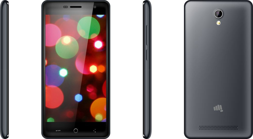 Смартфон Micromax Q357 8Gb 1Gb серый моноблок 3G 2Sim 5 480x854 Android 8.1 5Mpix 802.11bgn BT GPS