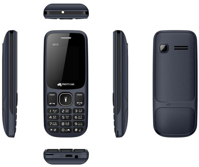 Мобильный телефон Micromax X512 32Mb синий моноблок 2Sim 1.77 128x160 0.08Mpix BT GSM900/1800 MP3 F