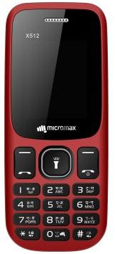 Мобильный телефон Micromax X512 32Mb красный моноблок 2Sim 1.77 128x160 0.08Mpix BT GSM900/1800 MP3