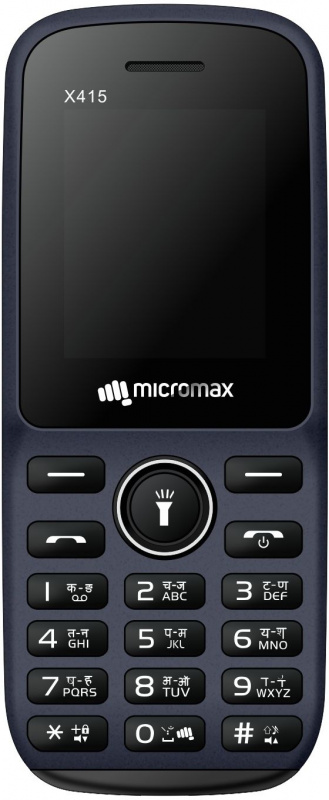 Мобильный телефон Micromax X415 32Mb синий моноблок 2Sim 1.77 128x160 0.08Mpix BT GSM900/1800 MP3 F