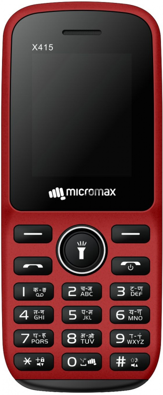 Мобильный телефон Micromax X415 32Mb красный моноблок 2Sim 1.77 128x160 0.08Mpix BT GSM900/1800 MP3
