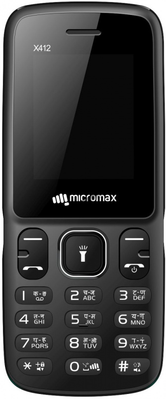 Мобильный телефон Micromax X412 32Mb серый/черный моноблок 2Sim 1.77 128x160 Nucleus BT GSM900/1800